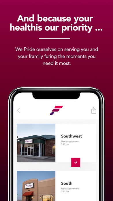 Screenshot #2 pour First Med Urgent Care