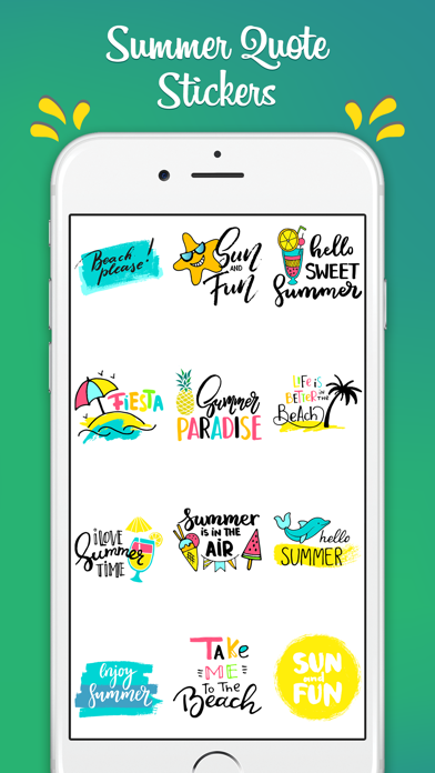 How to cancel & delete Hot Summer Quote Stickers from iphone & ipad 2