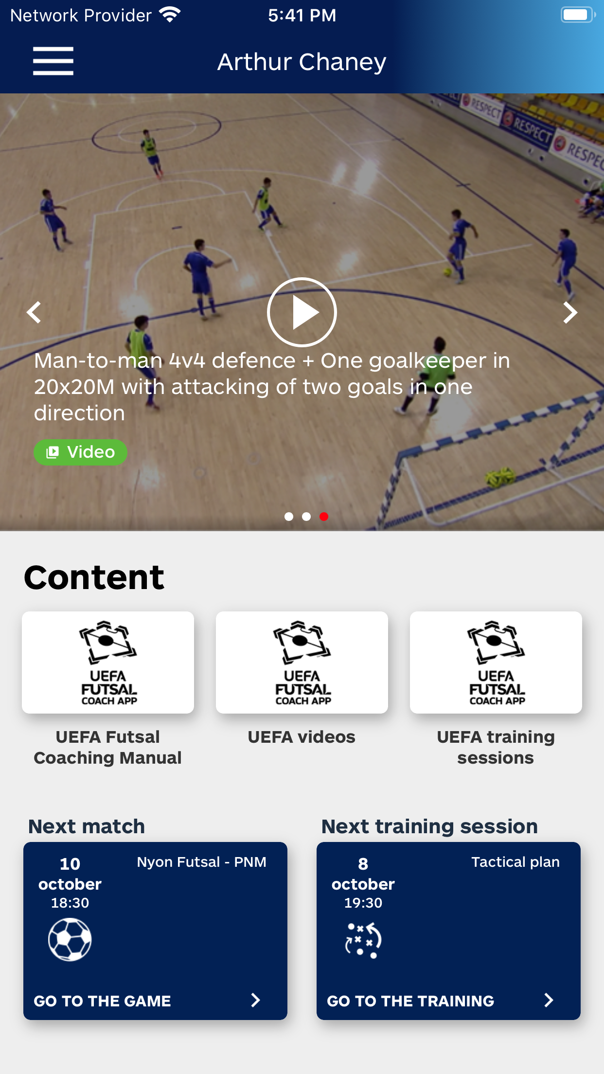 UEFA Futsal Coach App