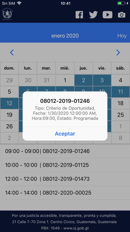 Organismo Judicial Guatemala screenshot-4