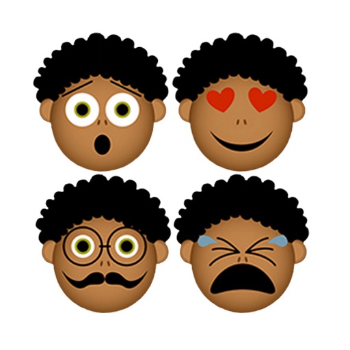 Afro Black Emoji Stickers icon