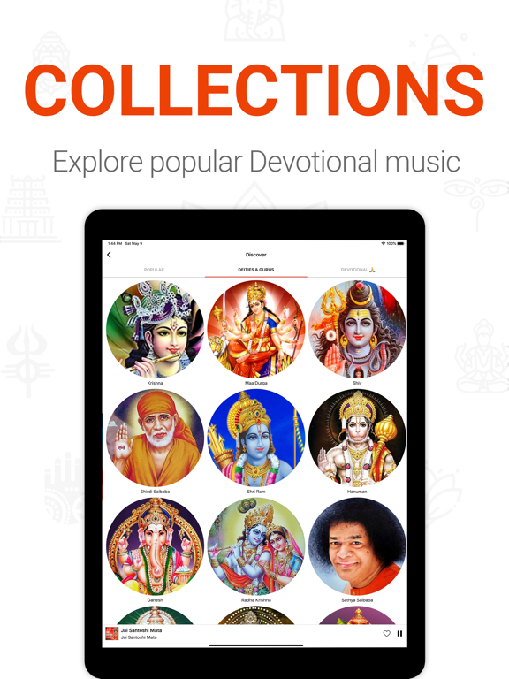 Aalaya - Mantras & Bhajans iPad screenshot 9 - Music app