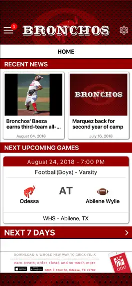 Game screenshot Odessa Bronchos Athletics apk
