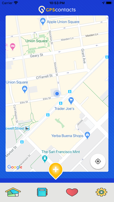 Screenshot #1 pour GPS Contacts