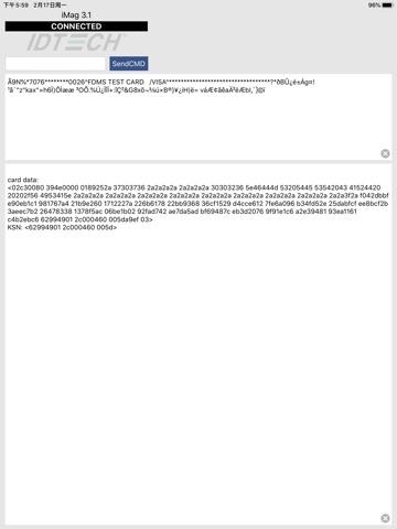 ID TECH iMag Reader Pro iPad screenshot