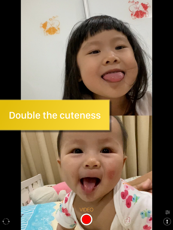 Dualgram Pro: Film both sides iPad screenshot 2 - Photo & Video app