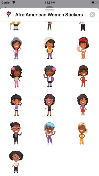 Afro American Women Stickers screenshot 2
