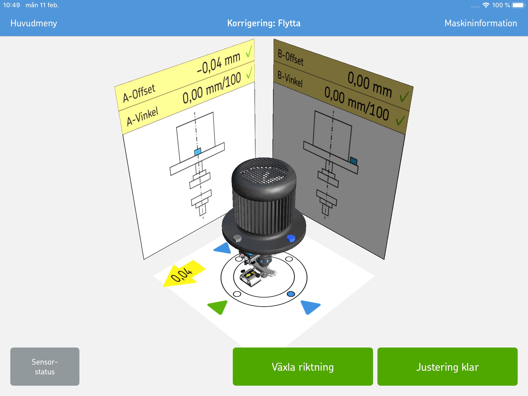 SKF Vertical shaft alignment screenshot 3