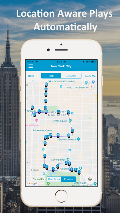 New York City GPS Audio Tour Screenshot