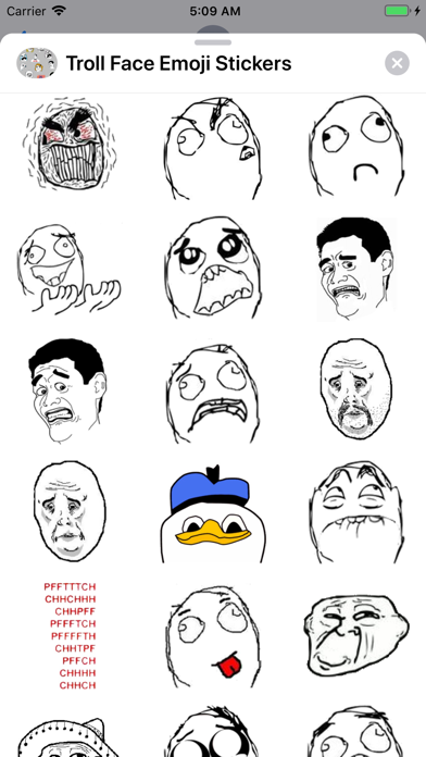 Troll Face Emoji Stickers Screenshot