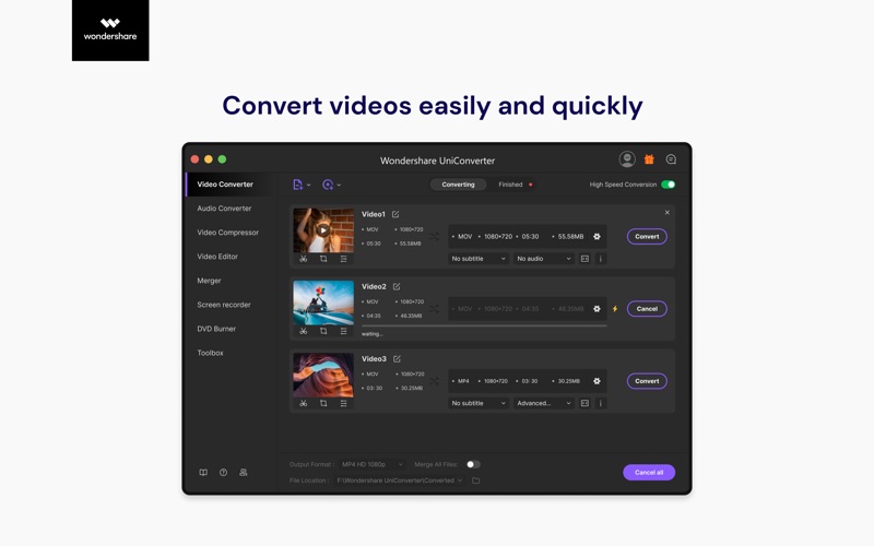 Screenshot #2 pour UniConverter-Video Converter