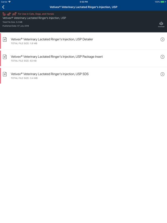Vetivex iPad screenshot 4 - Reference app