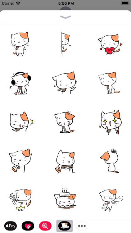 Mi-Ke the Cat Stickers