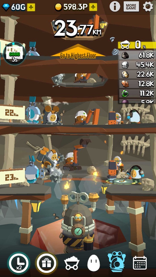 #5. Ground Driller (iOS) Podle: Fevergames inc.