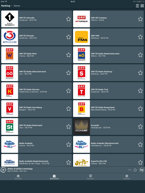 Radio Austria / Österreich FM iPad screenshot 4 - Music app