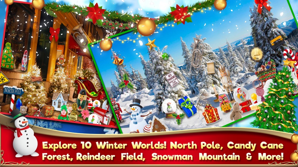 #2. Hidden Object Christmas Puzzle (iOS) โดย: Brainfull, LLC