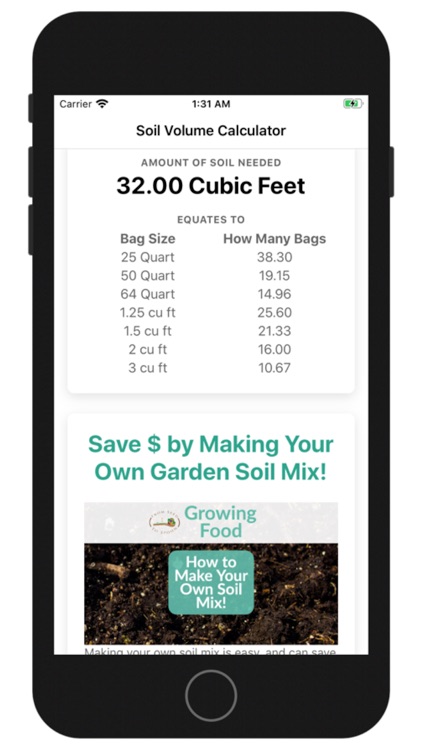 Garden Soil Calculator