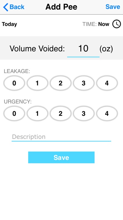 iUFlow- voiding bladder diary