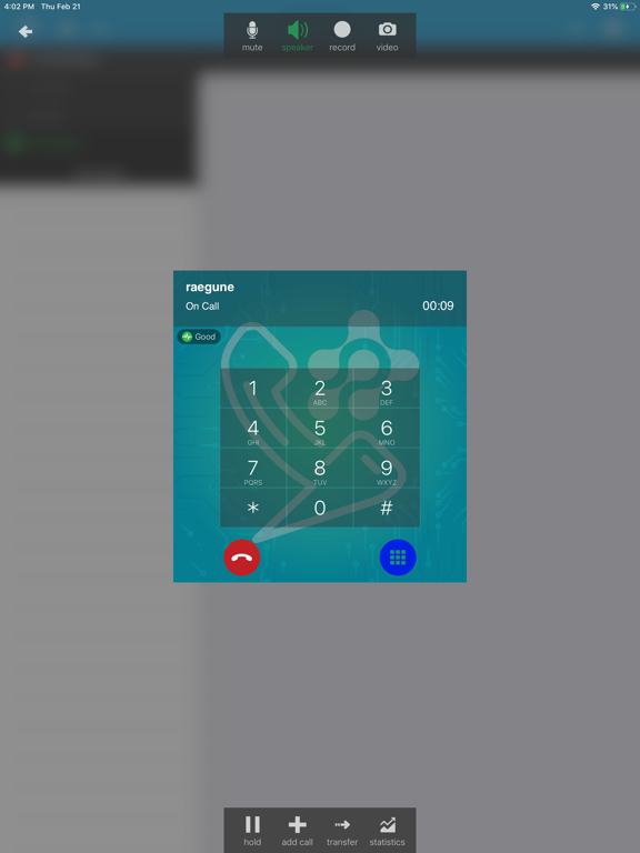 LCB SOFTPHONE iPad screenshot 1 - Business app