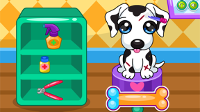 Caring for puppy salon games screenshot