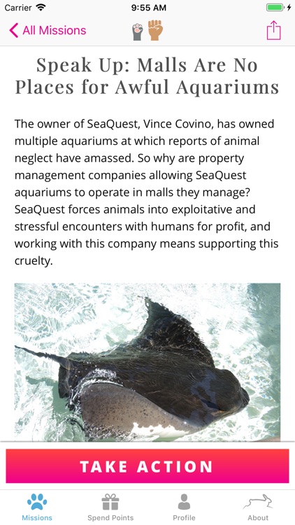 PETA Points: Save Animals