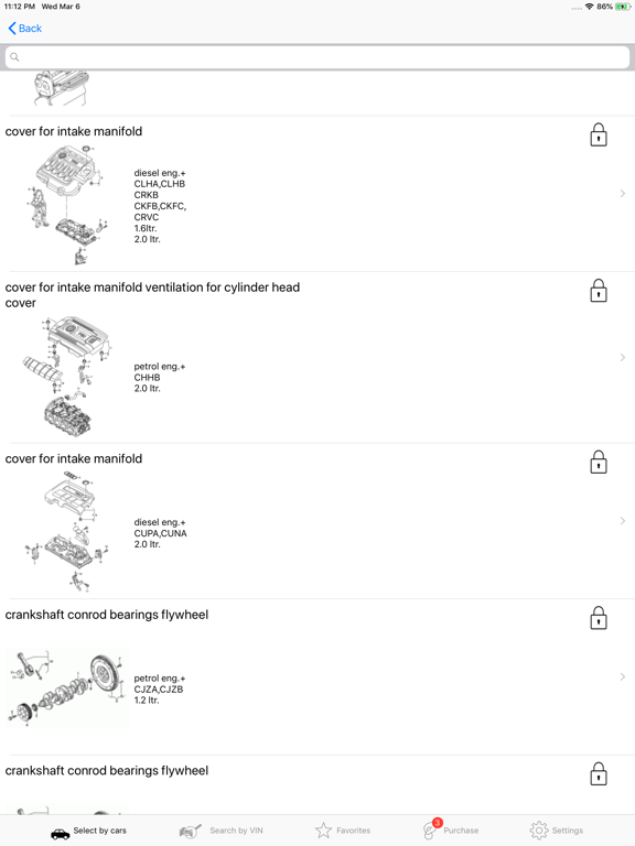 Screenshot #6 pour Skoda parts and diagrams