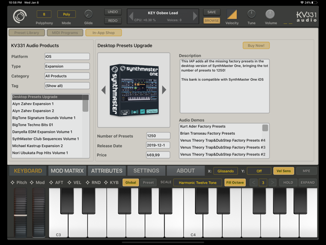 SynthMaster لقطة شاشة واحدة