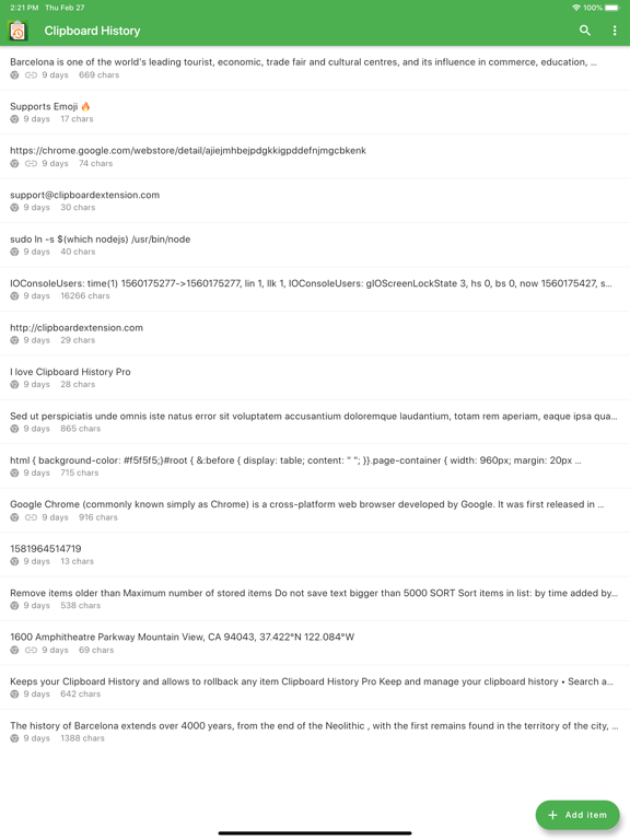 Screenshot #4 pour Clipboard History Mobile
