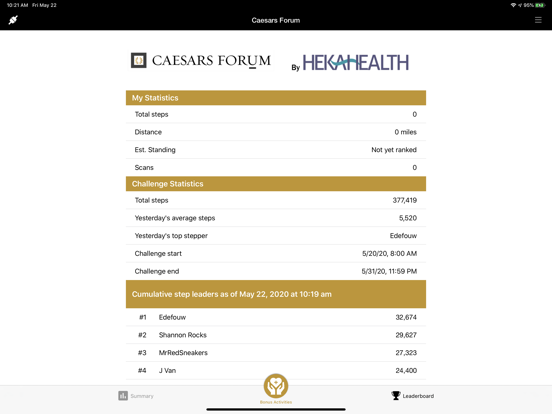 Screenshot #5 pour Caesars Wellness Challenge