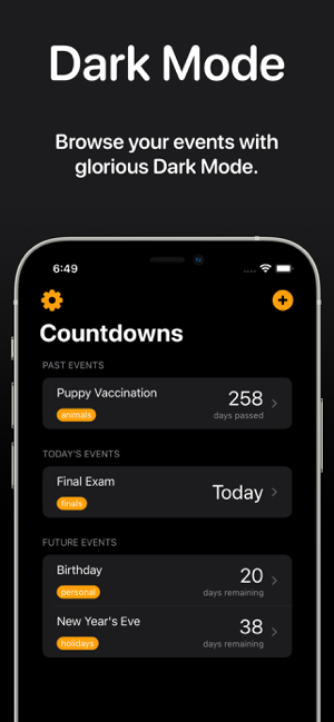 ‎Countdowns - Day Counter Screenshot