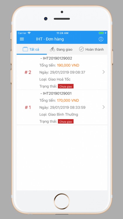 IHT Giao Hàng Admin