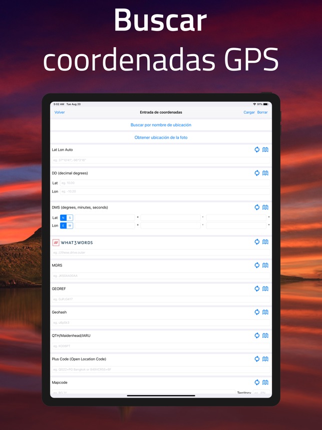 Coordenadas - GPS convertidor en App Store