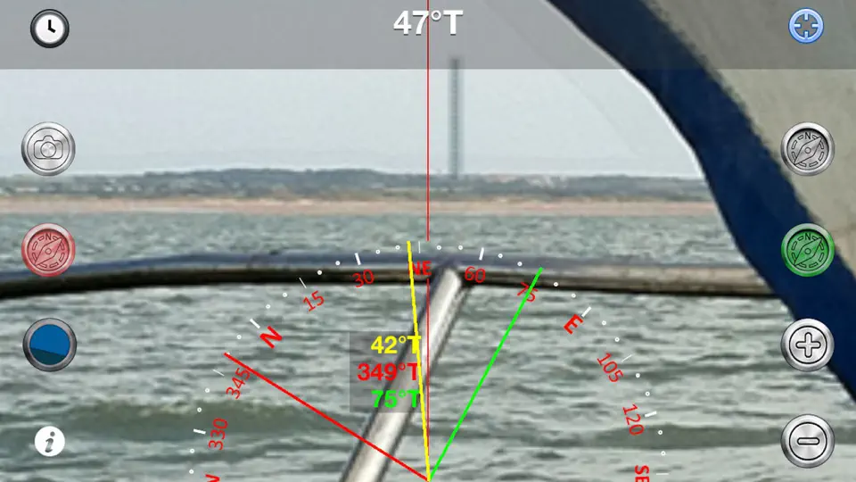 Screenshot von Compass Eye Bearing Compass auf dem iPhone 2