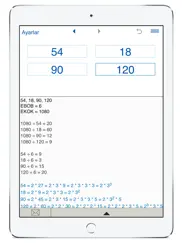 ebob ve ekok hesaplama ipad resimleri 3