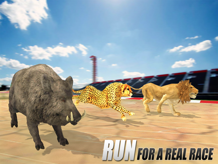 Crazy Wild Animal Racing Game