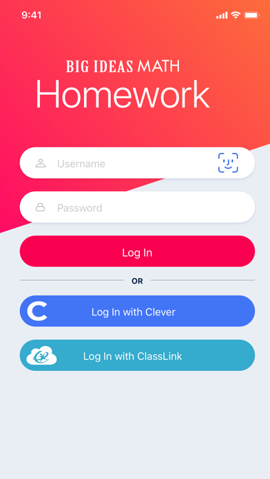Big Ideas Math Homework App Screenshot
