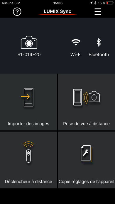 Screenshot #1 pour Panasonic LUMIX Sync