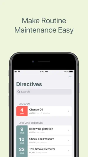 Directive - Maintenance App screenshot 1