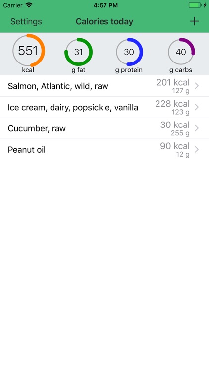 Calories - Your daily counter