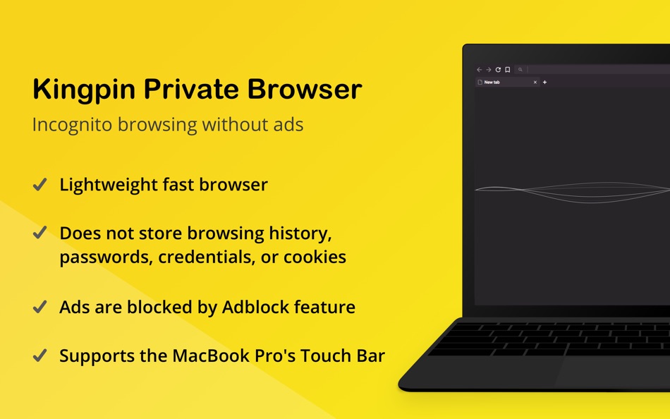 #1. Kingpin Private Browser (macOS) 게시자: Limelick Software s.r.o.