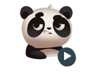 Panda Stickers Animated