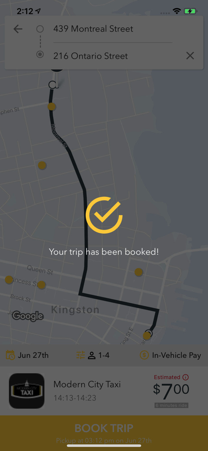 Modern City Taxi Kingston screenshot 4