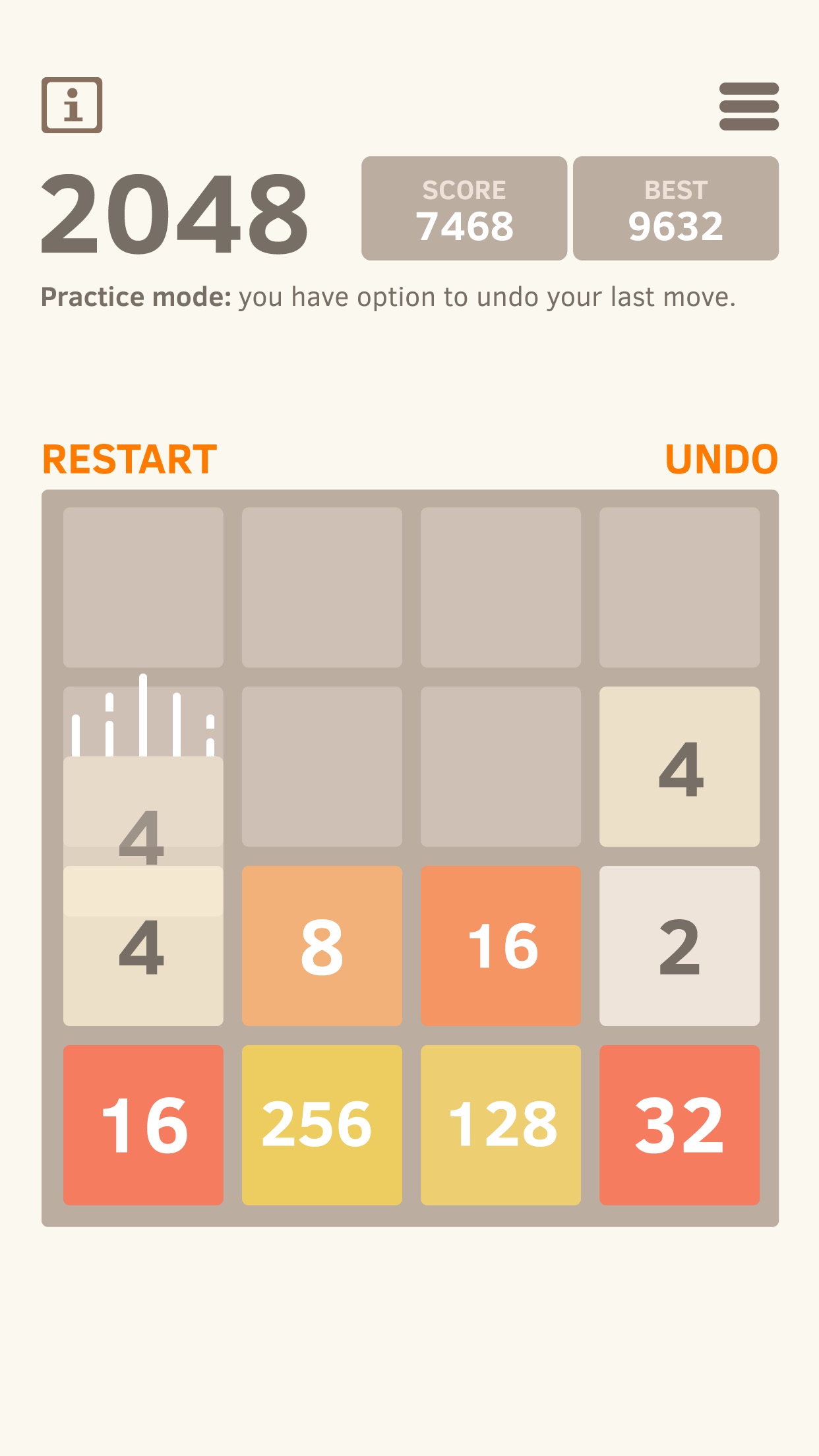 Screenshot 3 of 2048 Number Puzzle game