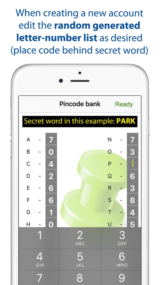 #2. WordPIN - Passcode Storage (iOS) 由: R.F. van der Steeg