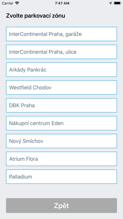 ParkSimply Praha Screenshot
