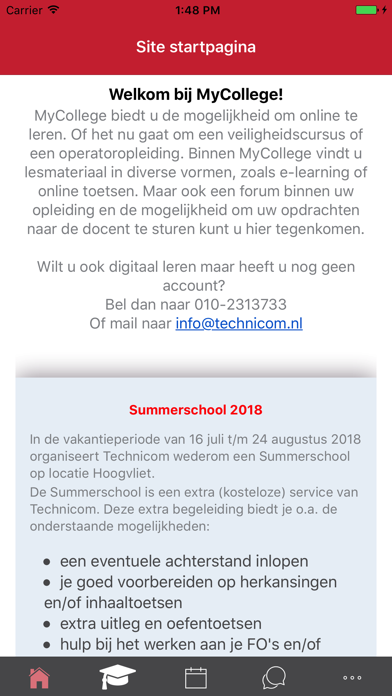 Technicom - MyCollege mobiel screenshot 4