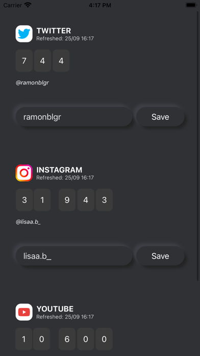 Screenshot #3 pour Social Counter