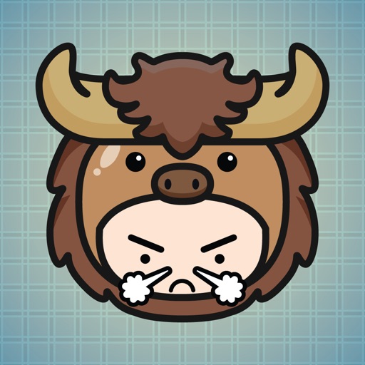 Sticker Me Buffalo Mascot Boy icon