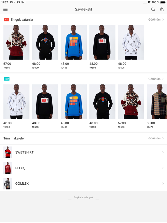 SAW URBANITY iPad screenshot 2 - Shopping app