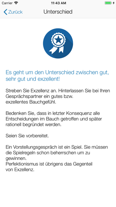 Vorstellungsgespräch Screenshot